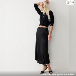J. Crew Black Maxi Skirt